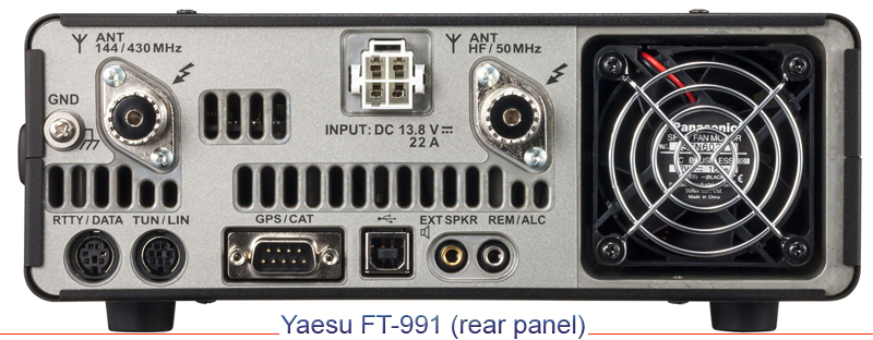 Yaesu FT-991 Back