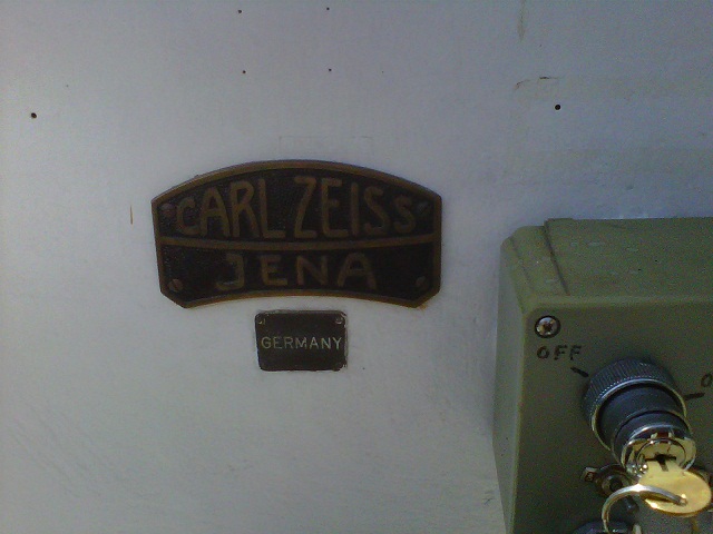 Zeiss Name Plate